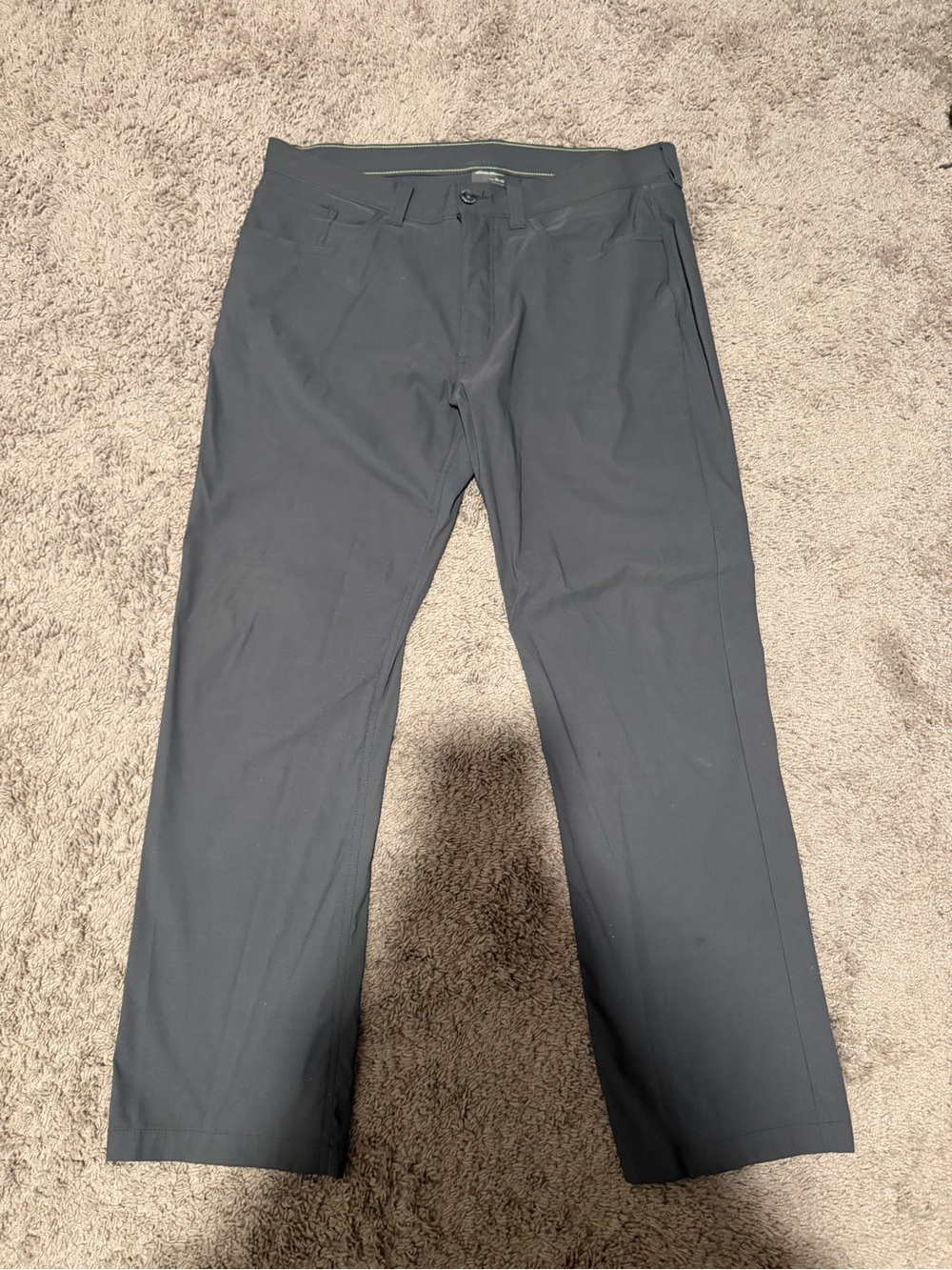 Eddie Bauer Charcoal Black Slim Tech Pants